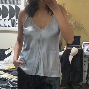 Zara Silver Camisole Top